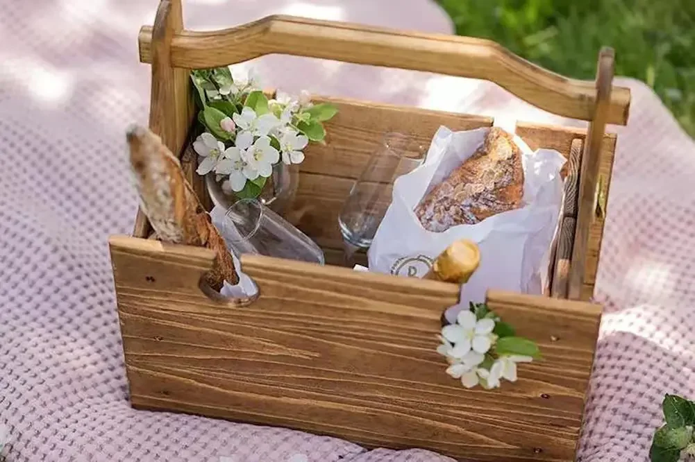 Foldable Picnic Basket Table Portable Chairs Outdoor FurniturecBeach Chair Storage Box Camping Accessories 2024 Hot