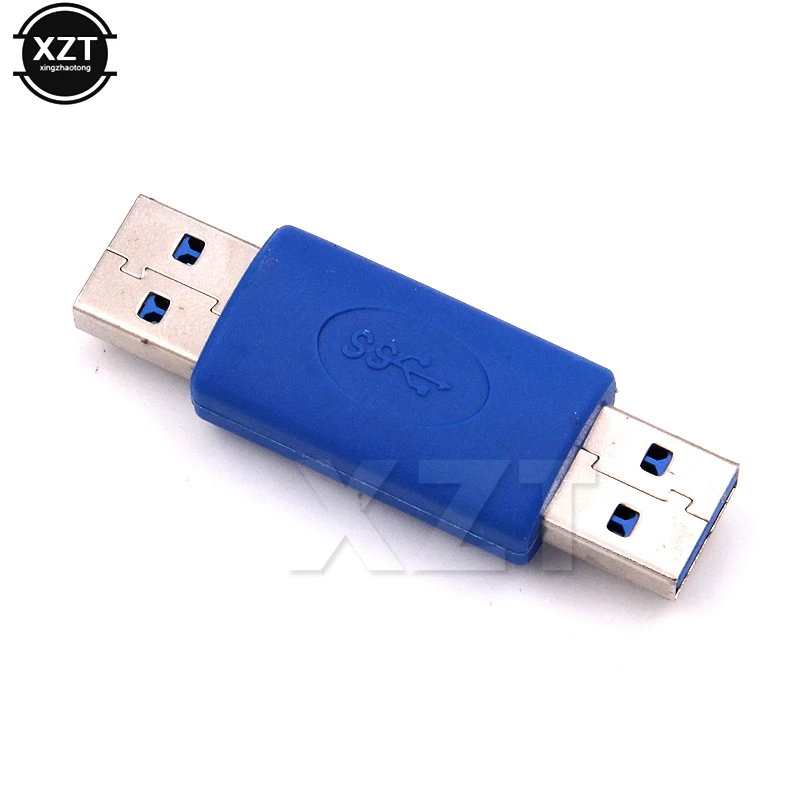 

10pcs/lot Fast speed USB 3.0 A Male to A Male Adapter USB3.0 AM to AM Coupler Connector Extender Converter for PC Laptop