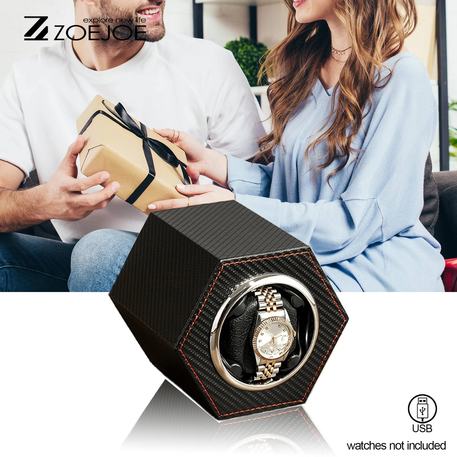 ماكينة لف ساعات أوتوماتيكية صندوق بو الجلود كابل يو اس بي توريد ماكينة لف ساعات واحدة منخفضة الضوضاء محرك هادئ ملفاف ساعة صندوق ساعة للرجال