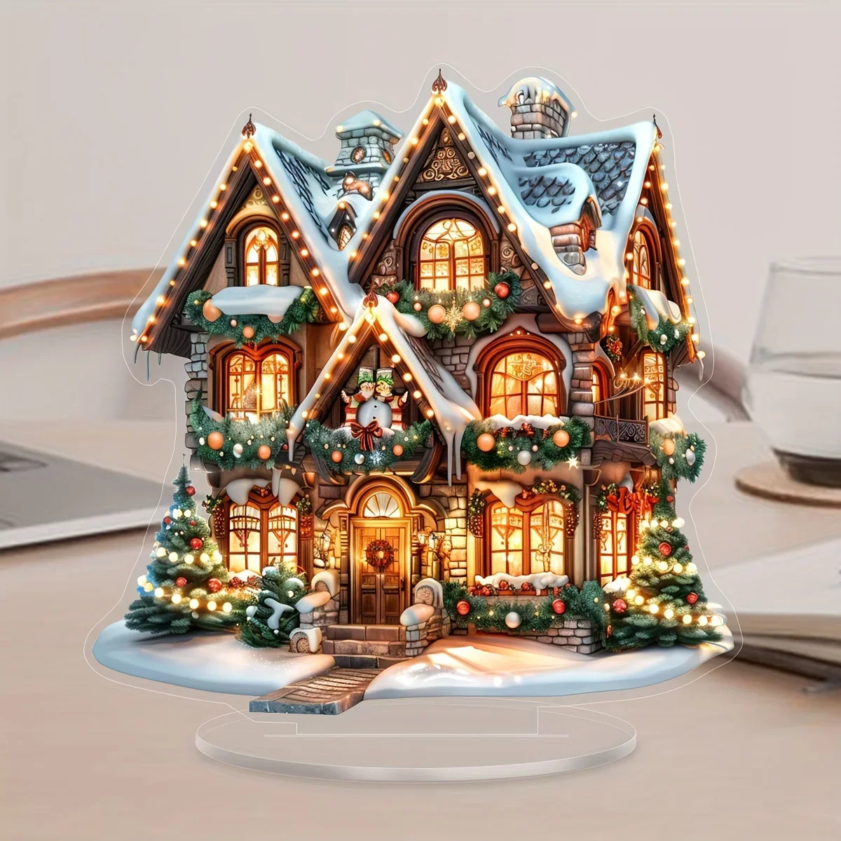1 presente de Natal decoração de férias estilo boêmio ornamento de mesa versátil perfeito para o quarto