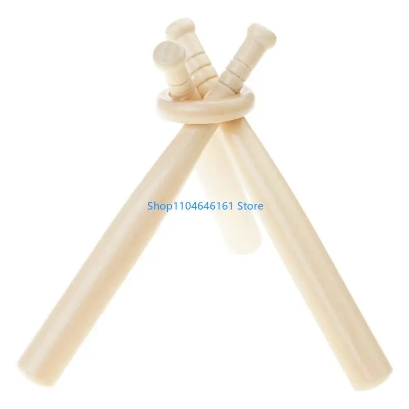 Baseball Holder with Baseball Bat, 3 Bat and Circles Baseball Display