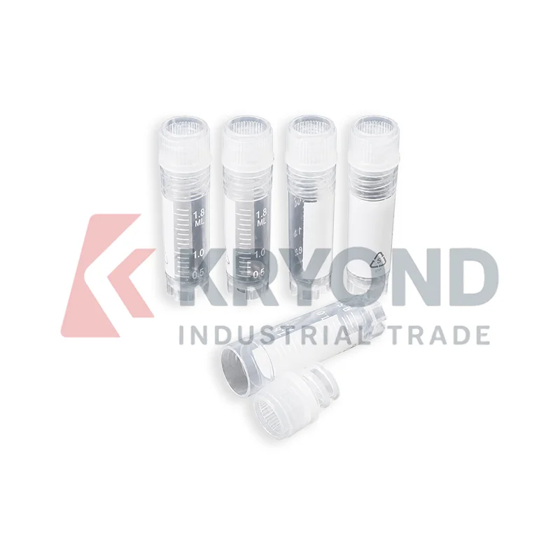 2ml Cryogenic Vials Internal Rotation Cap Freezing Tube Laboratory Sample Storage 500pcs Research Application Container Series