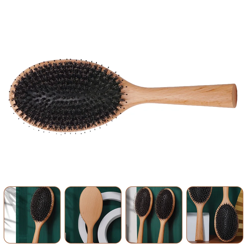 

Female Airbag Hair Comb High Resilience Anti-Static Brush with Dense and Sparse Teeth for -Free Styling Portable Design