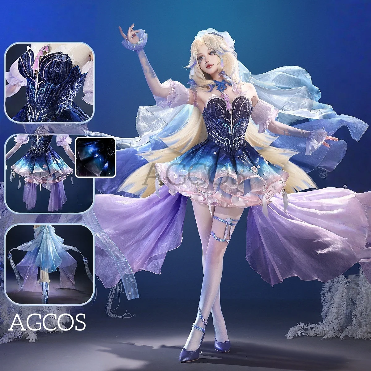 

AGCOS Honor of Kings Wang Zhao Jun FMVP Cosplay Costume Female Outfits Dresses Game Costumes Cosplay