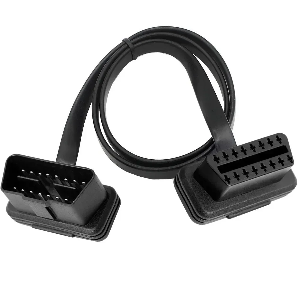 مهايئ obd2 ذكر 16 دبوس ، 30/60/50/50/50/15 إلى id ، مسطح ورقيق ، obm327 ، كابل كشف السيارات #4