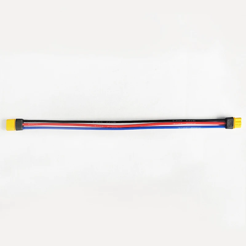 1PCS MR30 Male to Female Converter 20/30/50cm Length Extension Cable Connector M/F Plug w 3-Core Sheathed Wire for RC Drone/ESC