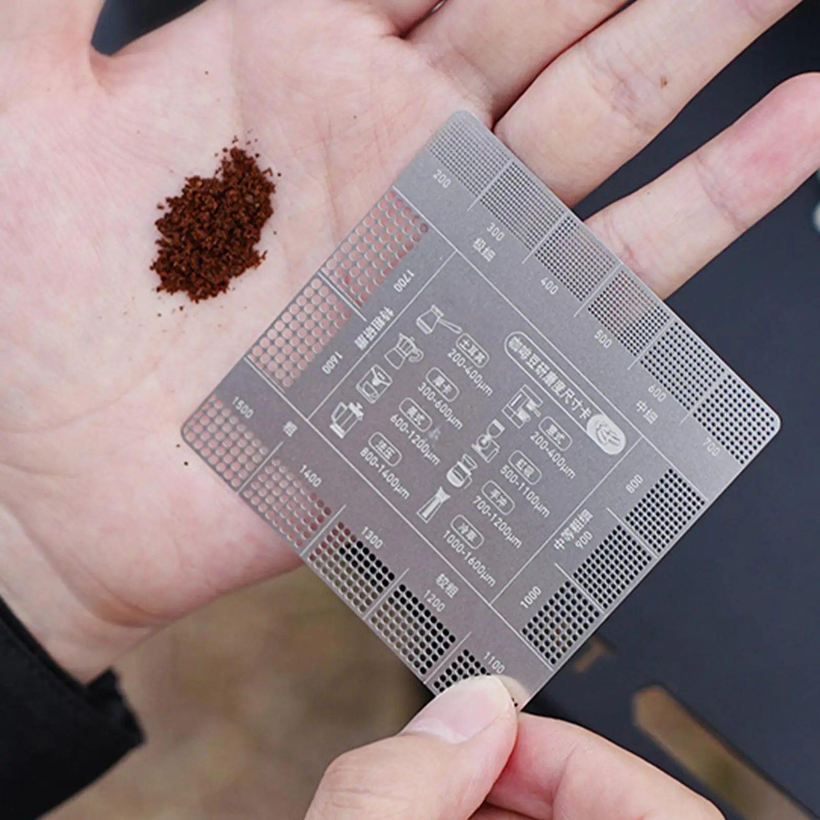 مسطرة طحن القهوة مقارنة أرضية القهوة مقياس حجم العلامة المحمولة أواني المطبخ طاحونة تخمير ملحق للمنزل #2