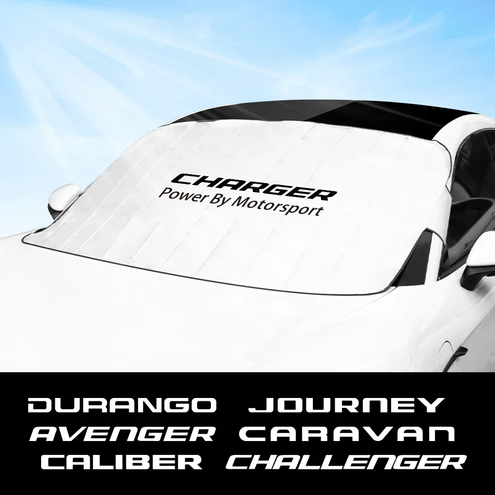 Car Front Windshield Sunshade Cover Car Accessories For Dodge Charger Screen Challenger Journey Caliber Avenger Caravan Durango