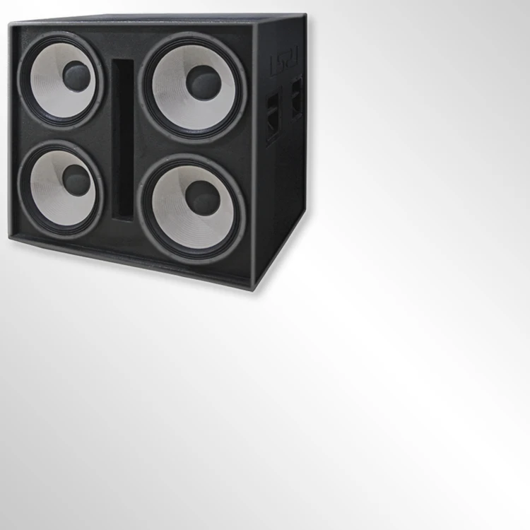 4*18 Inch Plywood Enclosure 1600W Active Black Subwoofer Speakers Cinema Outdoor Large Professional