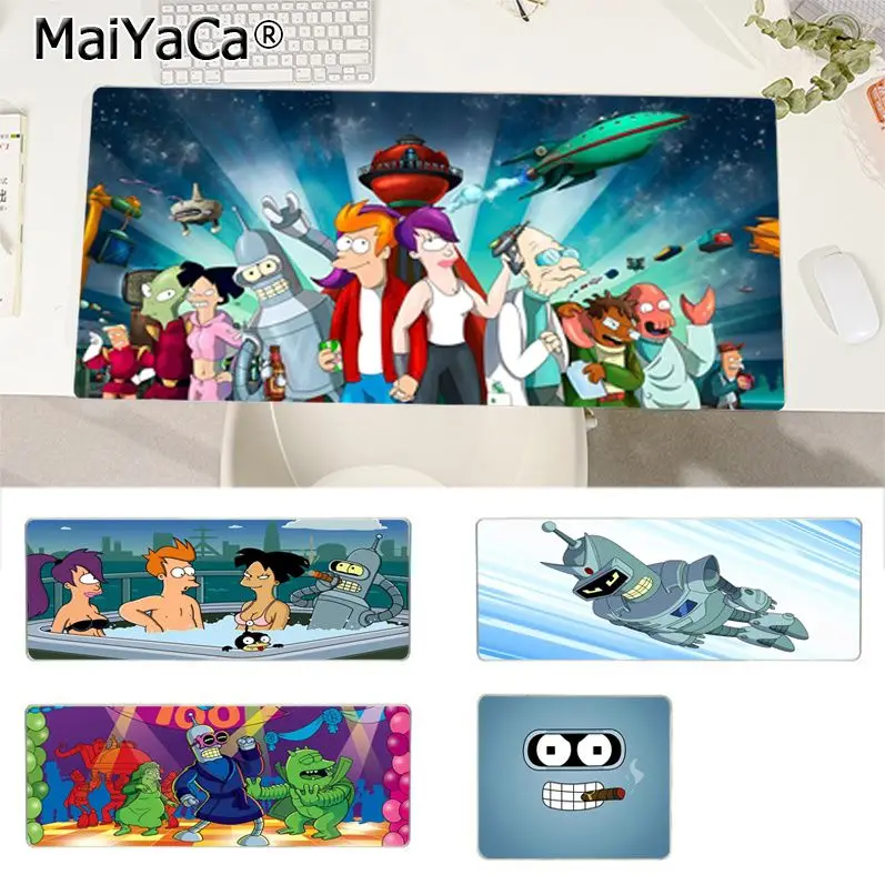 

F-Futurama B-Bender Cool Rubber PC Computer Gaming Mousepad Size For Kawaii Desk Teen Girls For Bedroom