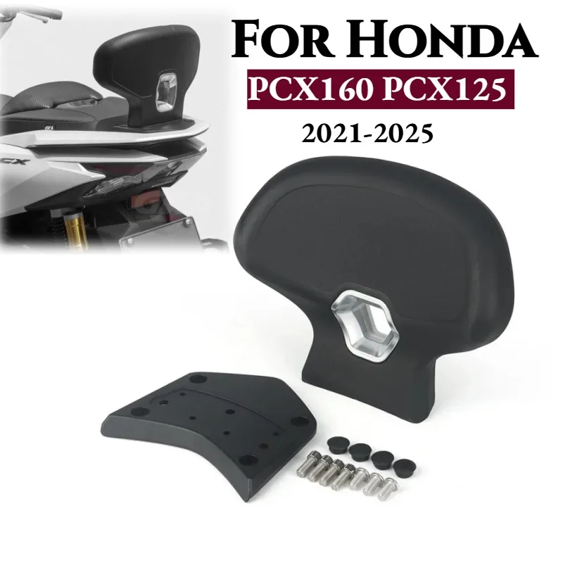For Honda PCX160 PCX125 PCX 160 125 2021-2025 Motorcycle Rear Passenger Seat Backrest Cushion Back Rest Pad Waist Support Kit