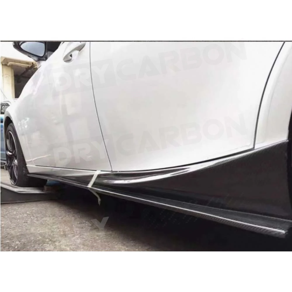 for Lexus IS250 IS350 F Sport 2013-2020 Carbon Fiber Side Skirts Rocker Panels Body Kits Spoiler Car Styling Accessories FRP view 6