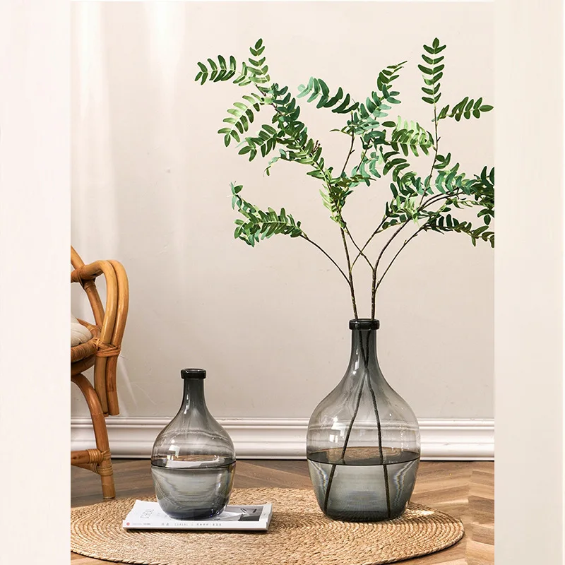 

Big-bellied vase, hanging bell, glass flower utensils, home desktop plant ornaments, decoration, Nordic simple style flower arra