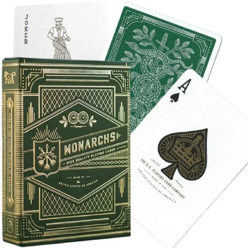 

Theory11 Monarchs Playing Cards Green Monarch Deck Poker Collection Entertainment