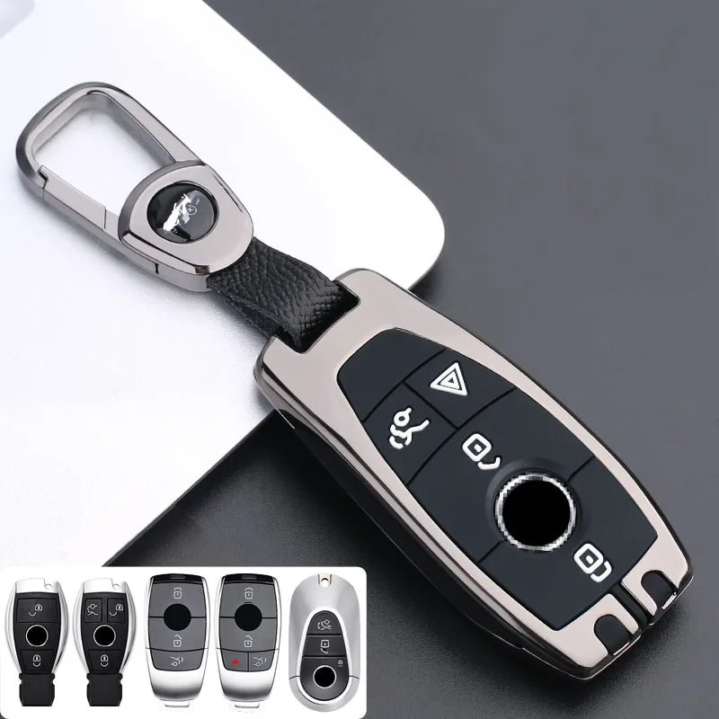 

Zinc Alloy + Silicone Full Cover Car Key Case For Mercedes Benz A B C E R G S Class E200 E400 E63 W213 S550 S560 C260 W206 W223