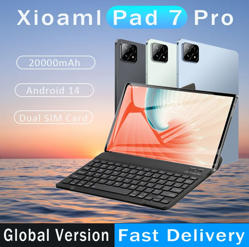 

New Tablet Xioaml Pad 7 Pro 11-inch HD Tablet Android 14 GPS 5G Dual SIM Dual Standby Bluetooth WIFI High Performance Tablet PC