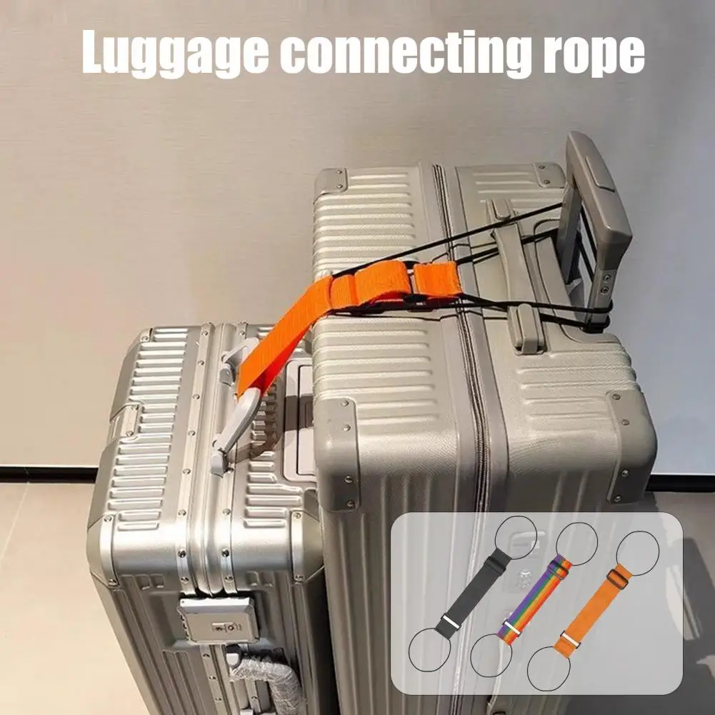4Pcs Luggage Connector Straps Adjustable Luggage Straps Elastic Travel Belt for Carry-on Backpack Accessories Suitcase Straps
