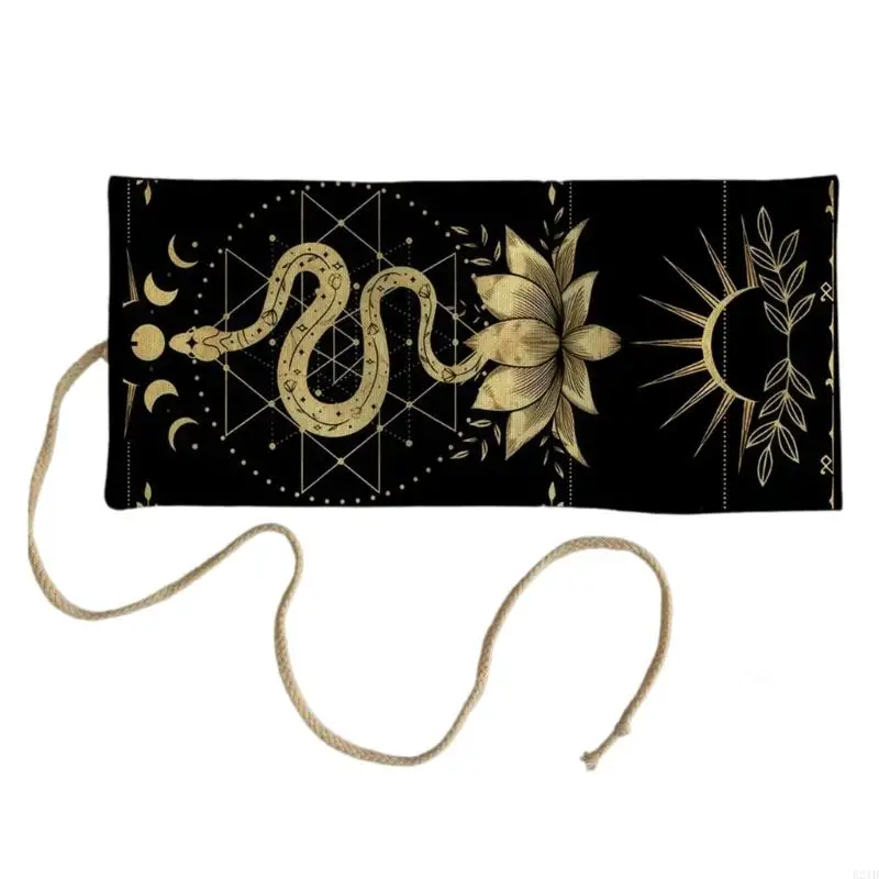   Hand Washable Divination Tool Bag Premium Textile With Intricated Embroidery