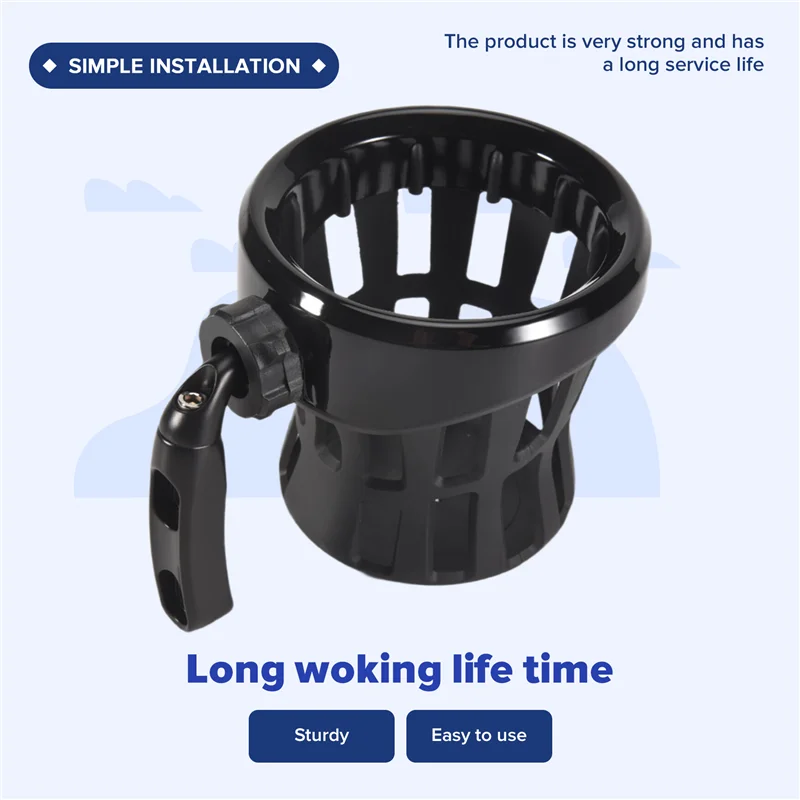 

L37A-Motorcycle Handlebar Drink Cup Holder For Honda GL1800 Goldwing For Softail Electra