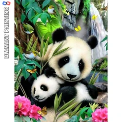 New Diamond Painting Animals Panda 5D Diamond Mosaic Cross Stitch Kit Diamond Embroidery Cartoon Crystal Bead Painting Art