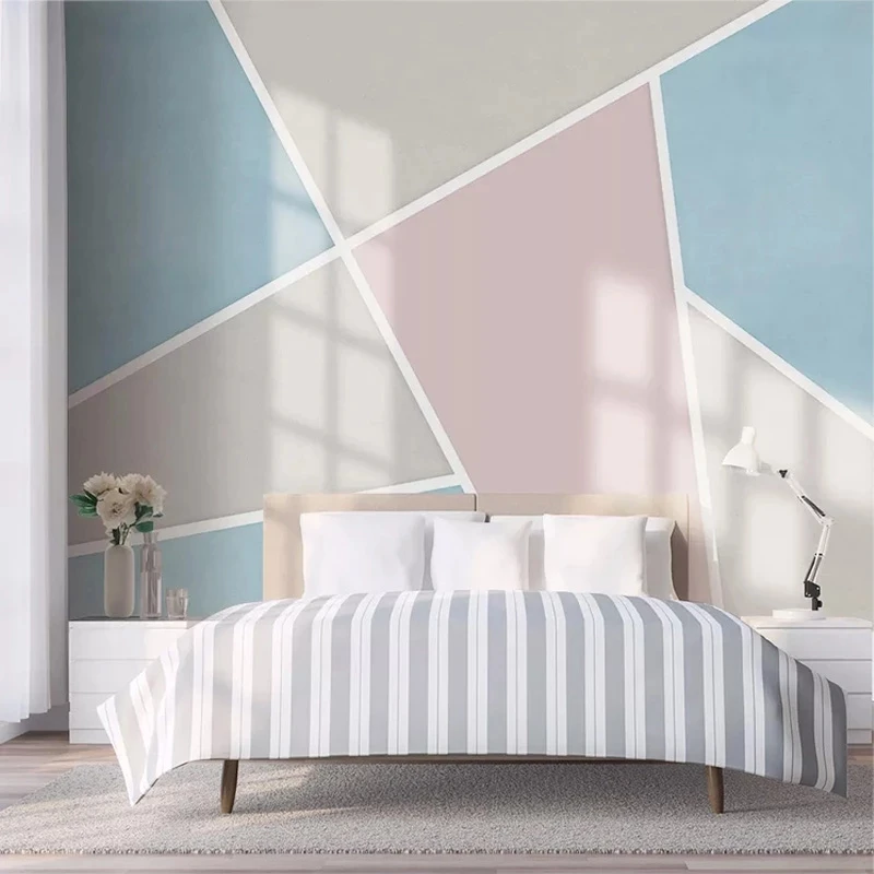 Custom Mural Wallpaper 3D Geometric Pattern Line Living room sofa TV background wall bedroom restaurant wall fabric study Hotel