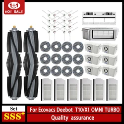 Cho Ecovacs Deebot T10 Turbo / OMNI Robot Hút Bụi Phần Túi Bụi Hepa Lọc Bên Chính Chổi Cây Lau Nhà Miếng Lót thùng Rác Phụ Kiện