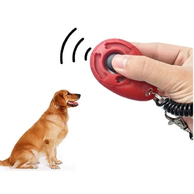 Dog Training Clicker Trainer Various Style Aid Adjustable Pet Cat Dog Click WristStrap Sound Key Chain Dog Repeller Pet Product