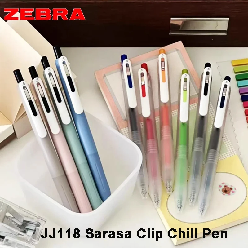 New ZEBRA Gel Pens Stylish Matte Ergonomic Grip Colored Ink Smooth Uninterrupted Writing Chill Pen Quality Japanese Stationery