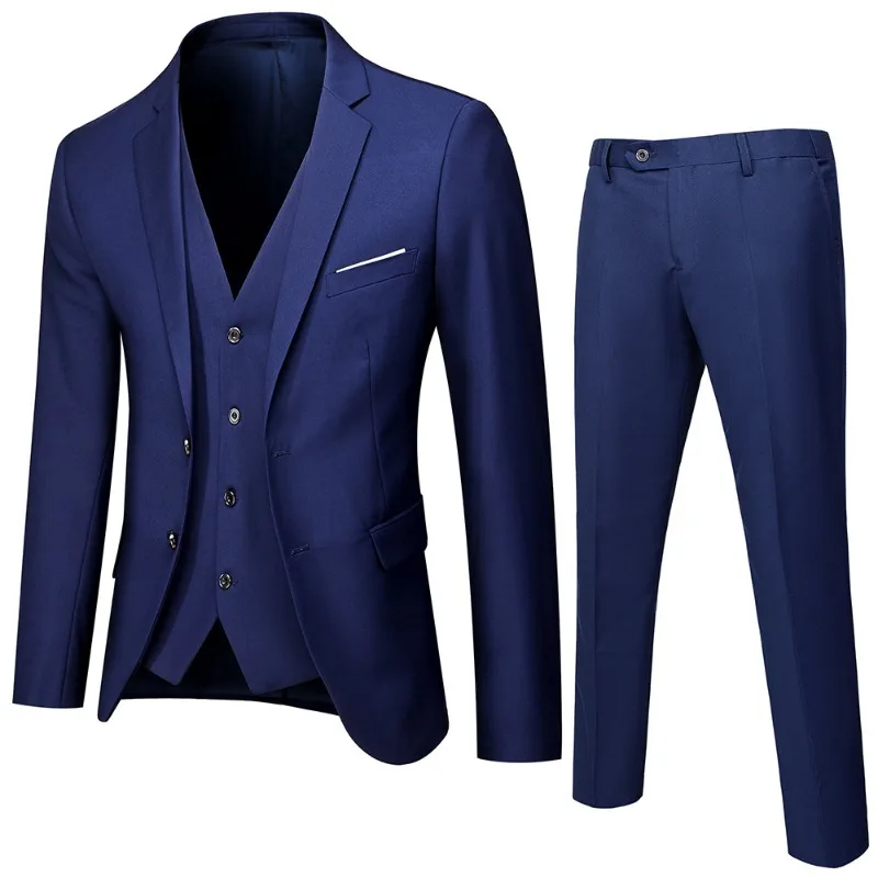 

Suit Suit Men's Three-piece Business Casual Suit Formal Suit Groomsmen's Suit Groom Wedding Dress
