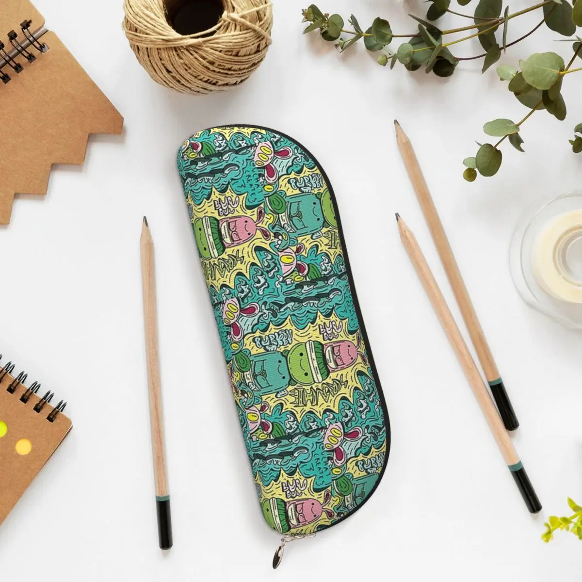 Zhc Zack مقلمة حامل قلم تخزين لوازم القرطاسية سعة كبيرة صندوق القلم حقيبة أقلام رصاص لهدايا صبي فتاة