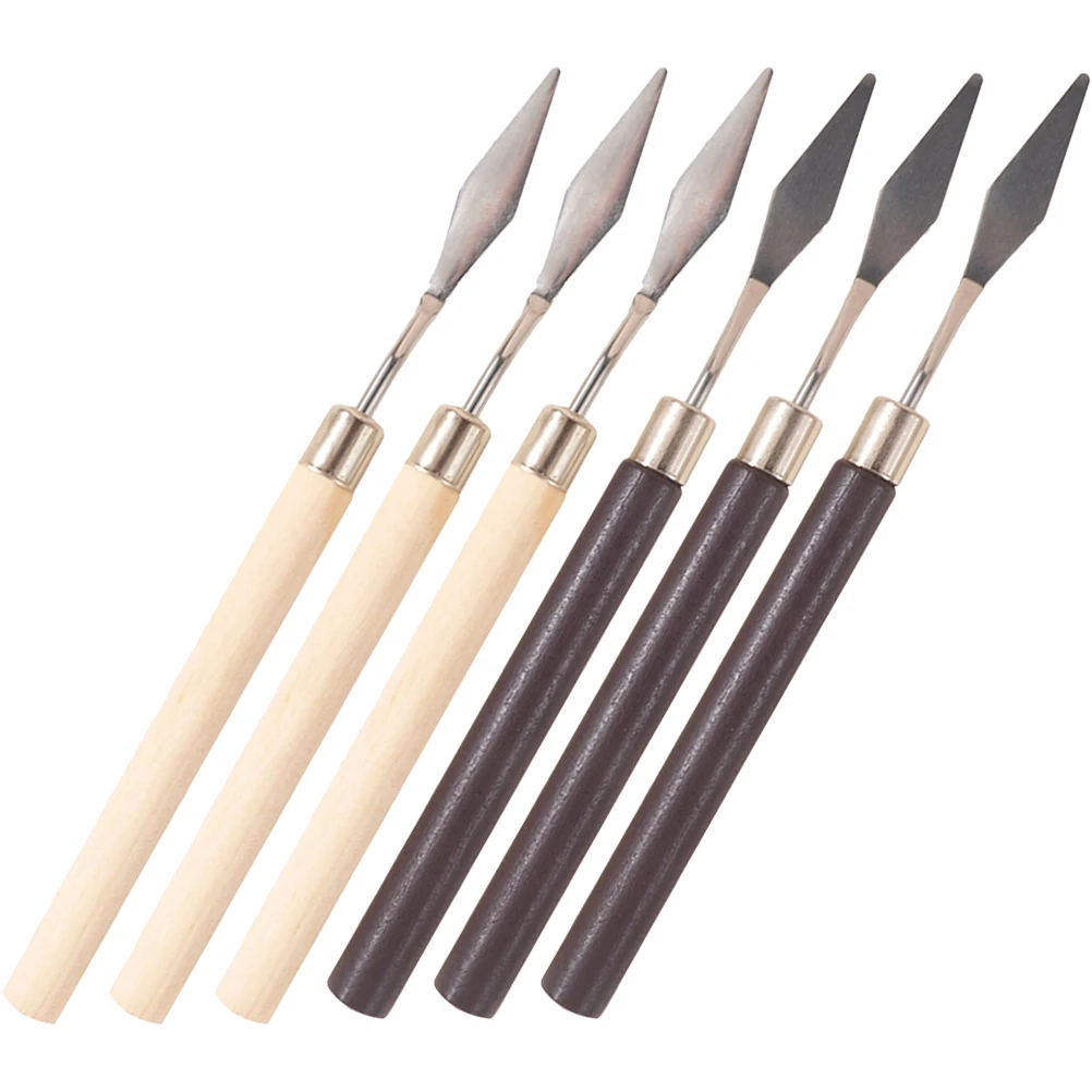 

6pcs Nail Art Mixing Stirring Rods Glue Spatula Tool For Nail Polish Pigments Foundation Mask Easy Clean Durable Paint