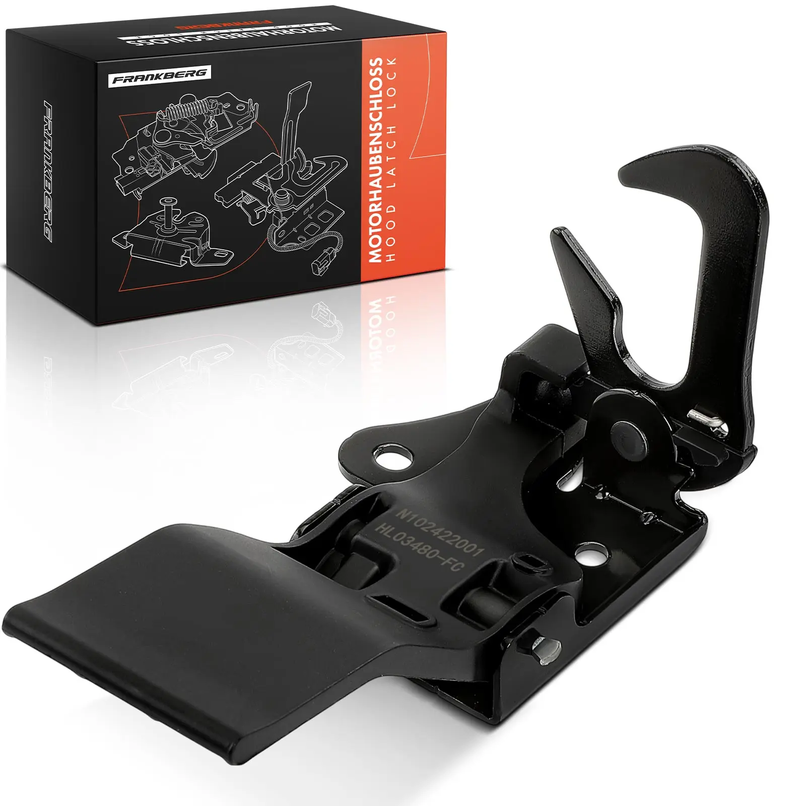 Frankberg 1x motorkap slot voor Audi A1 8X1 8XK Sportback 8XA 8XF 8X0823480B 8X0823480A 8X0823480