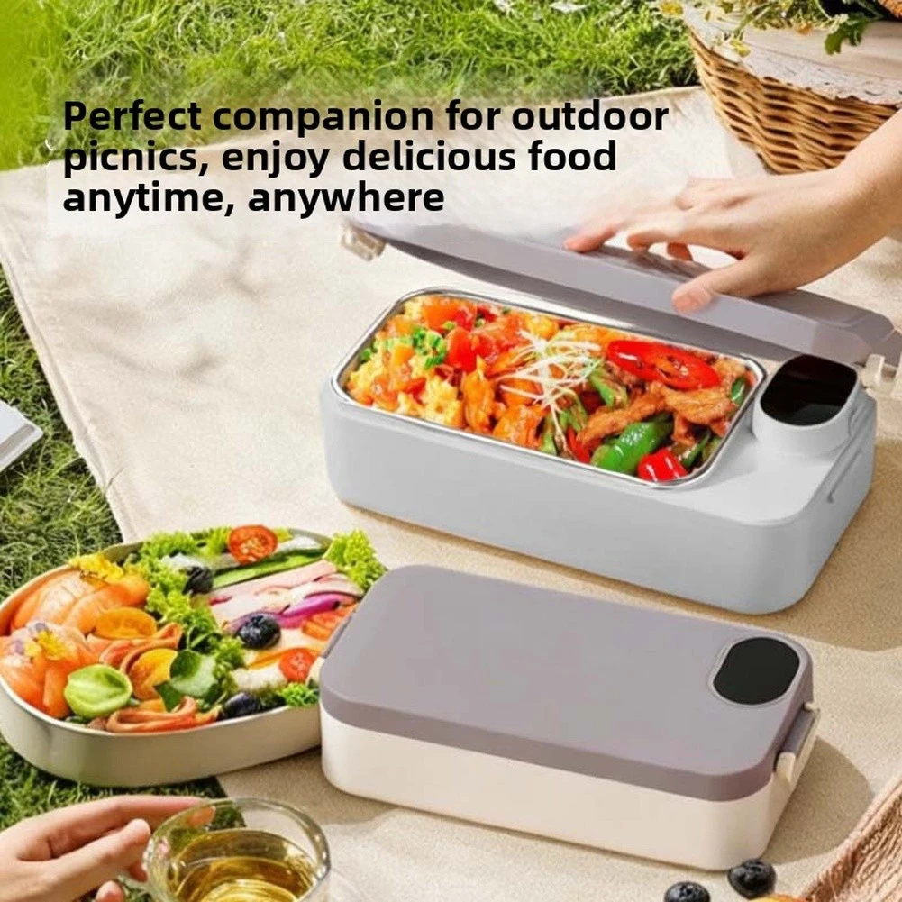 Thermal Electric For Lunch Box One-button Intelligent Temperature Control Stainless Steel Insulated Food Container For School