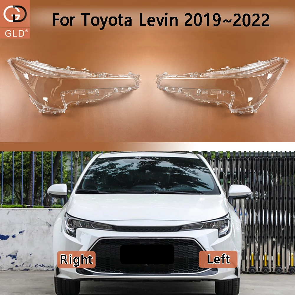 Front Headlight Cover Transparent Headlamp Lamp Shell Replace Original Lampshade Plexiglass For Toyota Levin 2019 2020 2021 2022
