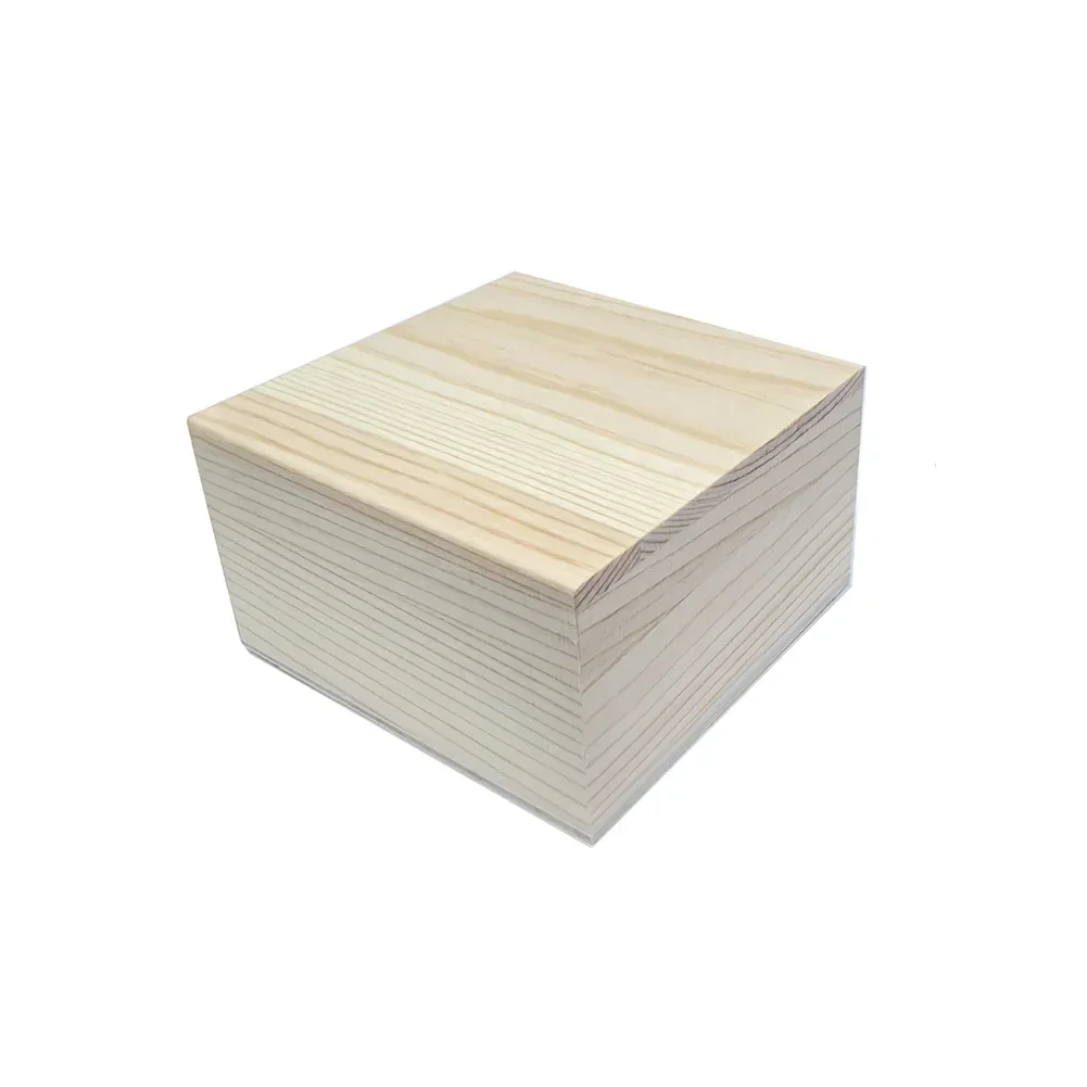 Retro Wooden Storage Box Plain Wood With Lid Multifunction Hinged Boxes Packing Jewelry Case Box Home Sundries Storage Box