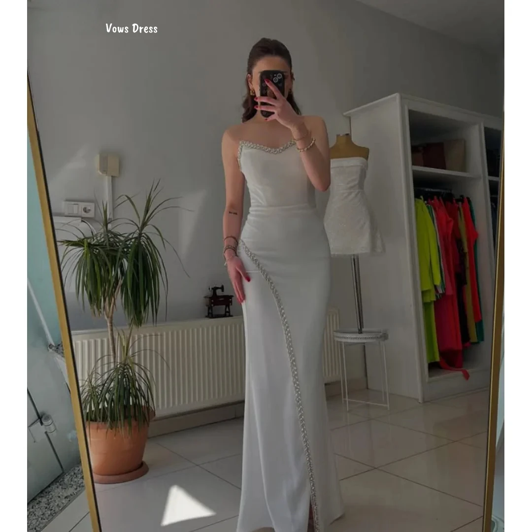 

Vows Bead Embroidery Evening Dresses Woman Elegant Party Dresses for Women Luxury Evening Dress 2025 Fishtail Skirt Prom Gown