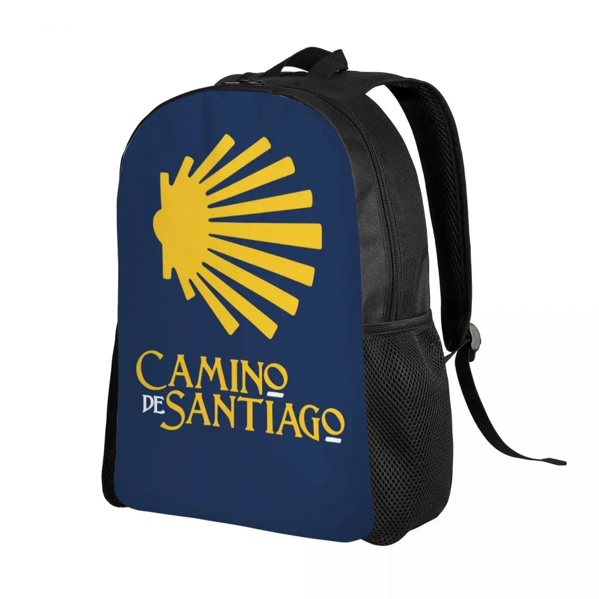 حقيبة ظهر كامينو دي سانتياغو شل سانت مخصصة للفتيات والأولاد حقائب سفر مدرسية جامعية للرجال والنساء حقيبة كتب تناسب كمبيوتر محمول مقاس 15 بوصة