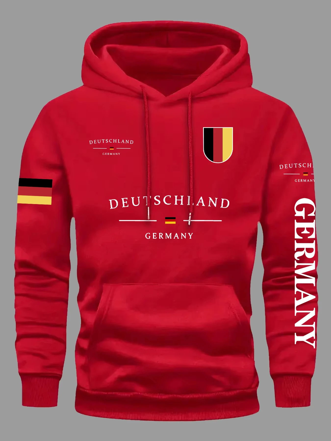 2026 Autumn Winter Men Hooded Sweatshirt, Germany Deutschland Multi‑Print Pullover Hoodie Patriotic Streetwear Long Sleeve Tops
