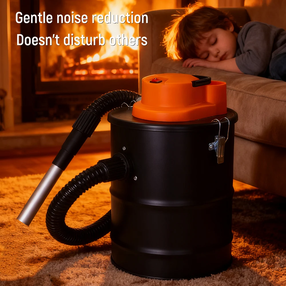 12L 220V 800W Household Barrel Vacuum Cleaner for Hotel Apartments Fireplace Ash Vacuum Cleaner Powerful Suction