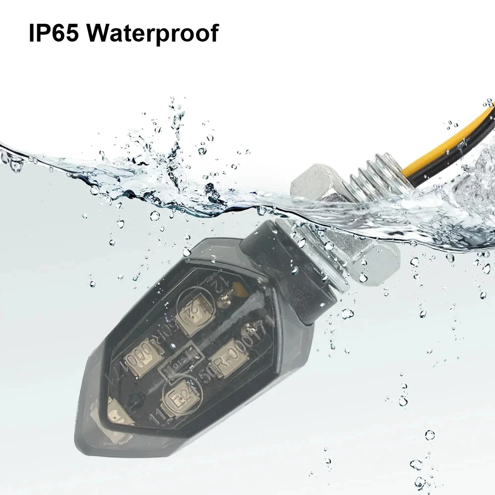 LED بدوره مصباح إشارة السوبر مشرق 2 قطعة دراجة نارية صغيرة عالمية Led دراجة نارية امب العنبر الوامض مؤشرات LED الضوء