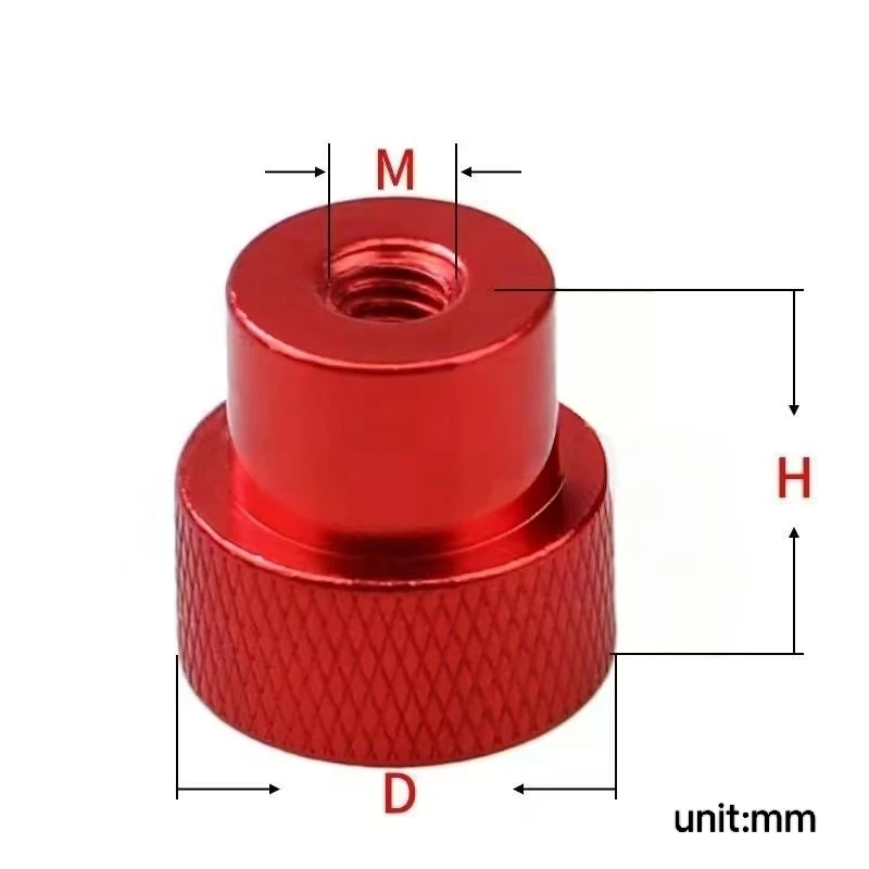 M3  M4 M5 M6 M8 M10 M12 M14  Blind hole Hand Nut Knurled Aluminum Thumb nut for Locking airflame aluminum alloy Tighten Handnut