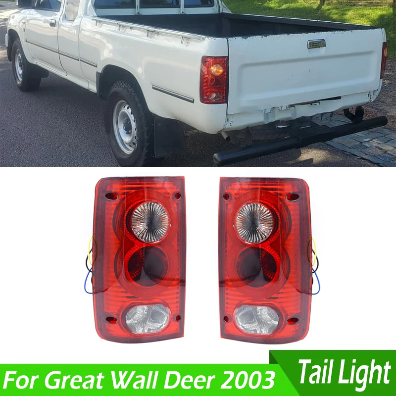 

4133020-D01 4133010-D01 Car Rear Bumper Tail Light Tail Brake Lamp Taillights Assembly With Bulbs Wires For Great Wall Deer 2003