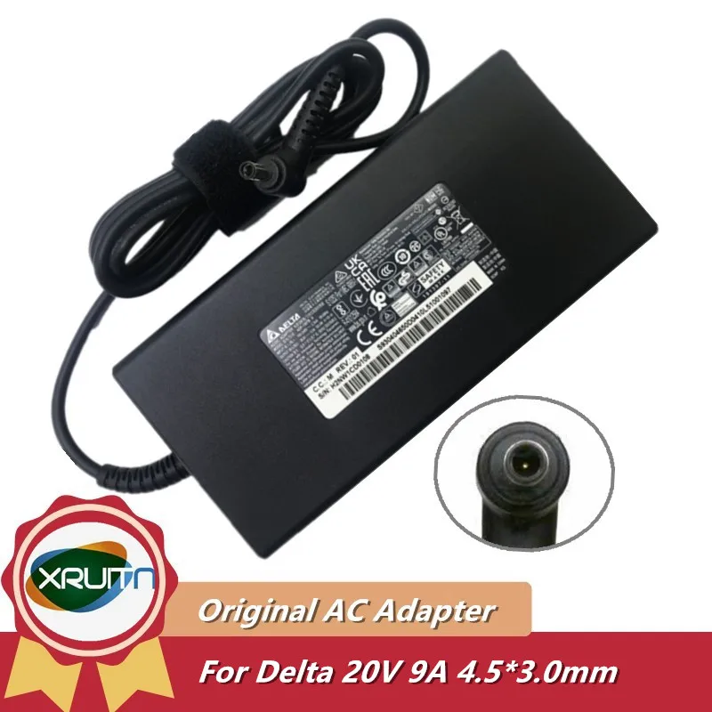 

Delta 20V 9A 180W A17-180P4B ADP-180TB AC Power Adapter For MSI Pulse GL76 12UDK-015 12UEK Crosshair 17 A11UEK-066 Gaming Laptop