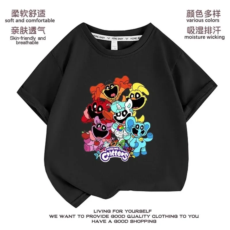 Playtime Chapter 3 The Smiling Critters T-shirt Boys Girls T Shirt Cartoon Anime T Shirts Harajuku Tops Tees Summer Short Sleeve