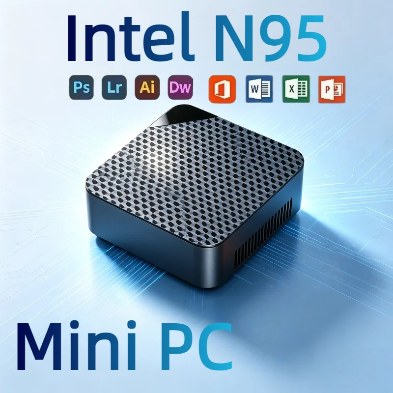 2026 NEW Intel N95 Mini PC 16GB RAM, 1TB or 2TB SSD, WiFi6, Windows 11, Perfect for Desktop Office Portable Gaming