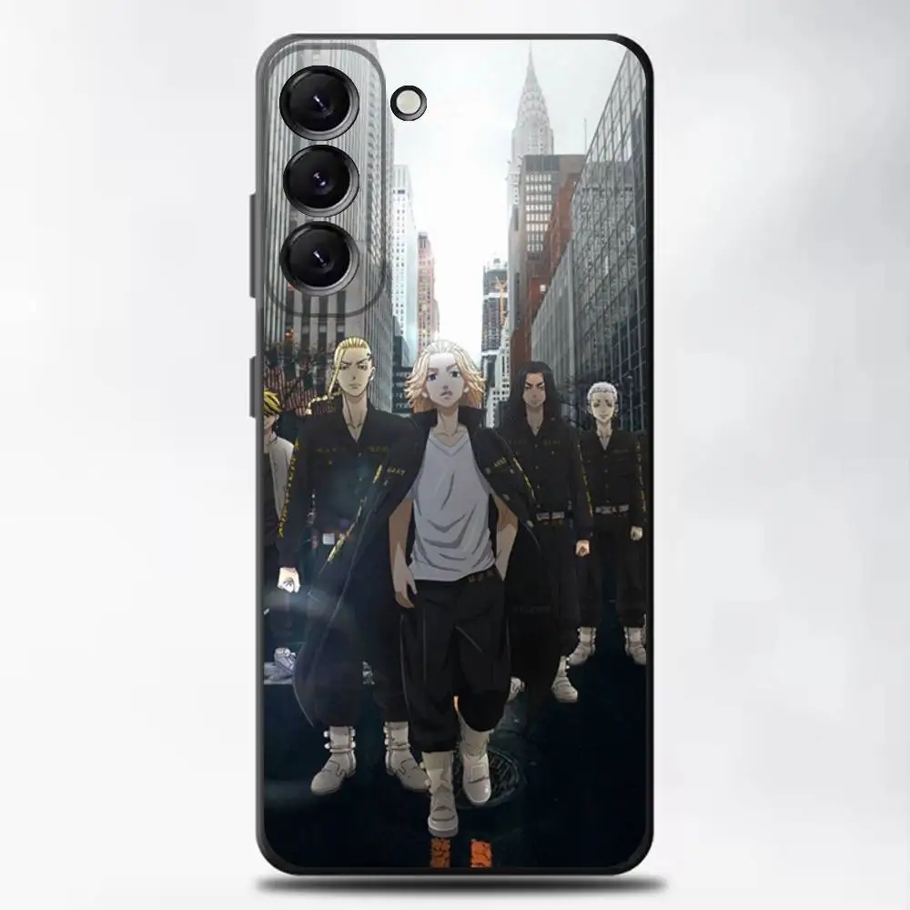 حافظة لهاتف سامسونج جالاكسي A13، A21s، A22، A31، A32، A52، A53، A71، A80، غلاف أسود ناعم