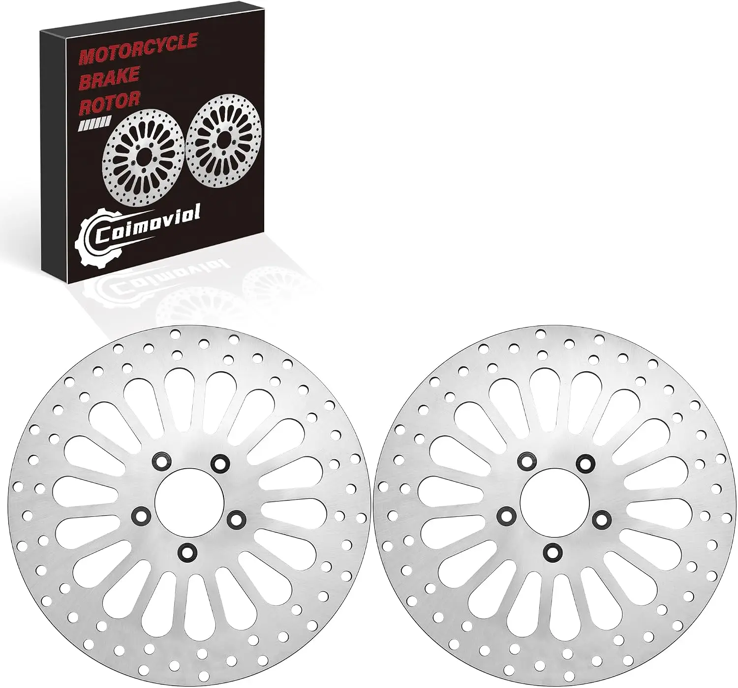 11.8'' Front Brake Rotor Disc 2PCS for Harley Davidson Touring Road King, Road Glide, Street Glide, Ultra Limited