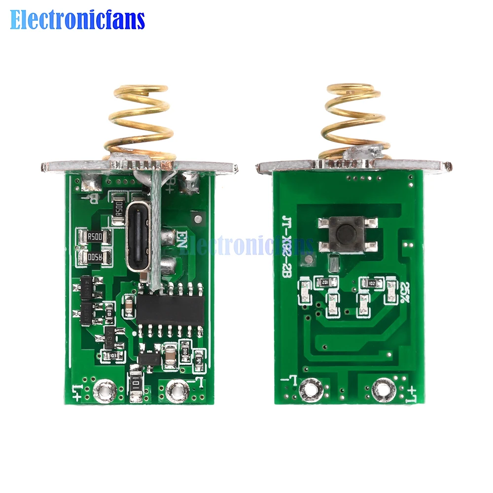 6-8.4V Dual Lithium Driver Board For Two 18650 or 26650 Batteries For Flashlight Accessories Center Switch