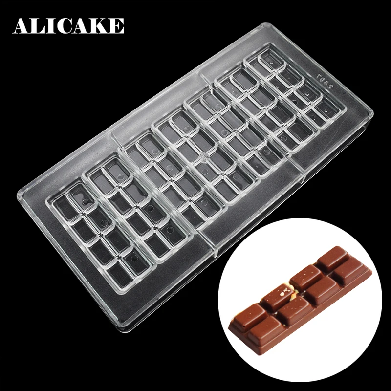 Break Apart Chocolate Bar Mold, DIY Homemade Candy Pastry Baking Mould for Confectionery Making & Cake Decoration