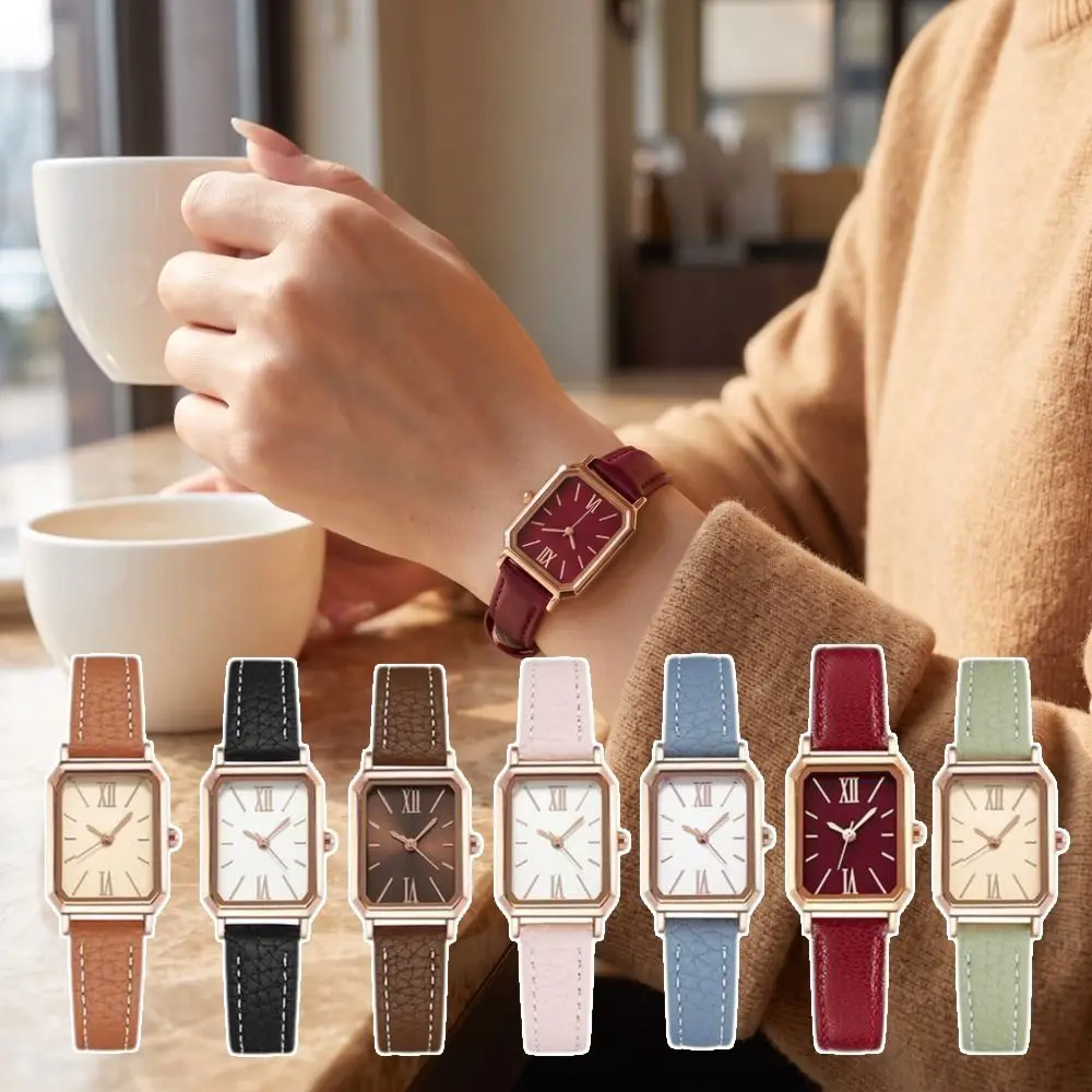 Elegant Women's Quartz Watch Portable Minimalist Ladies Business Watches Simple Exquisite Vintage Female Clock